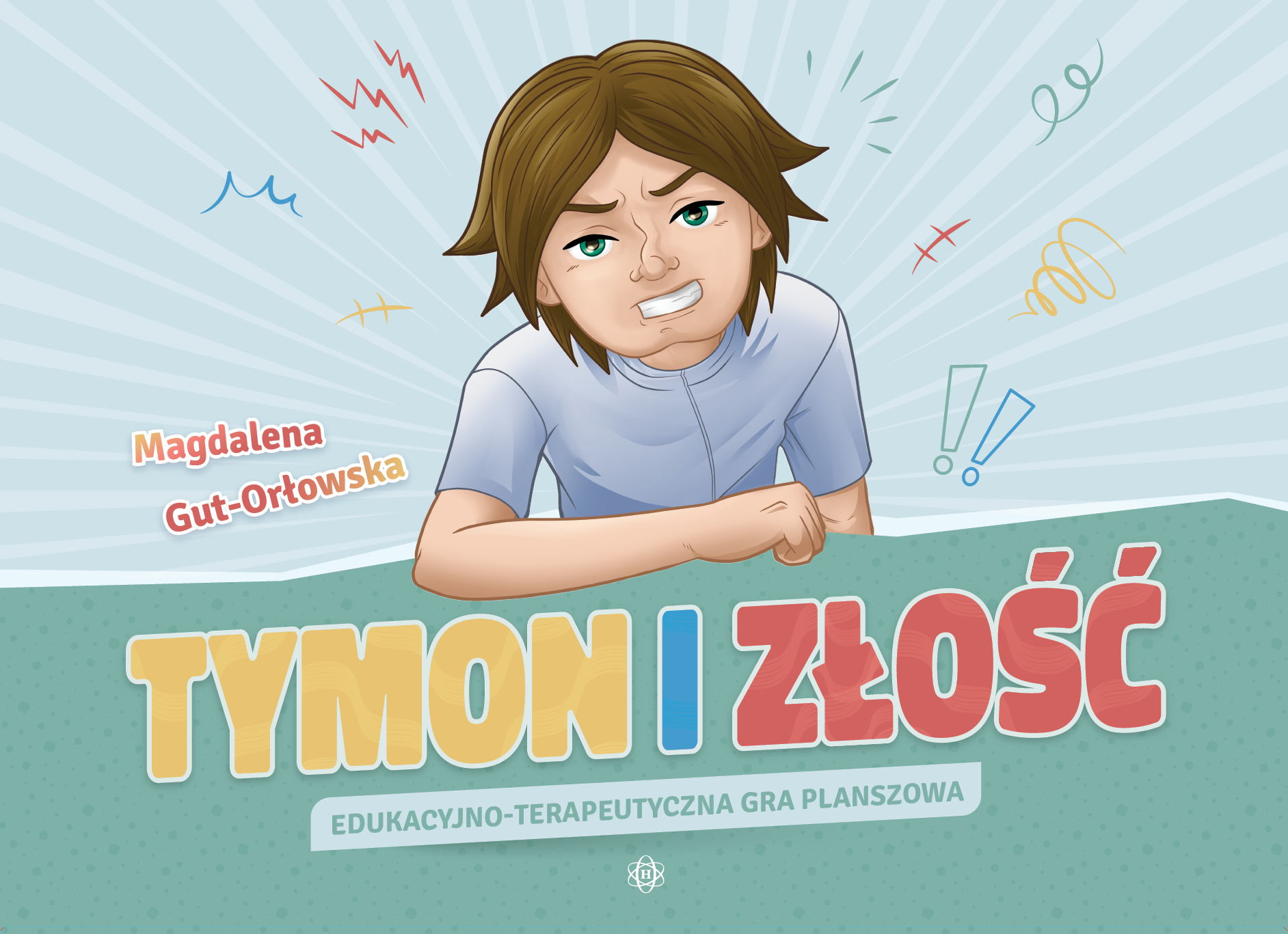 Gra edukacyjno-terapeutyczna Tymon i złość Harmonia podręczniki – plansza i elementy gry