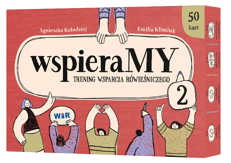 Zestaw kart WspieraMY do treningu wsparcia rówieśniczego dla młodzieży 14–18 lat marki Wir (T)
