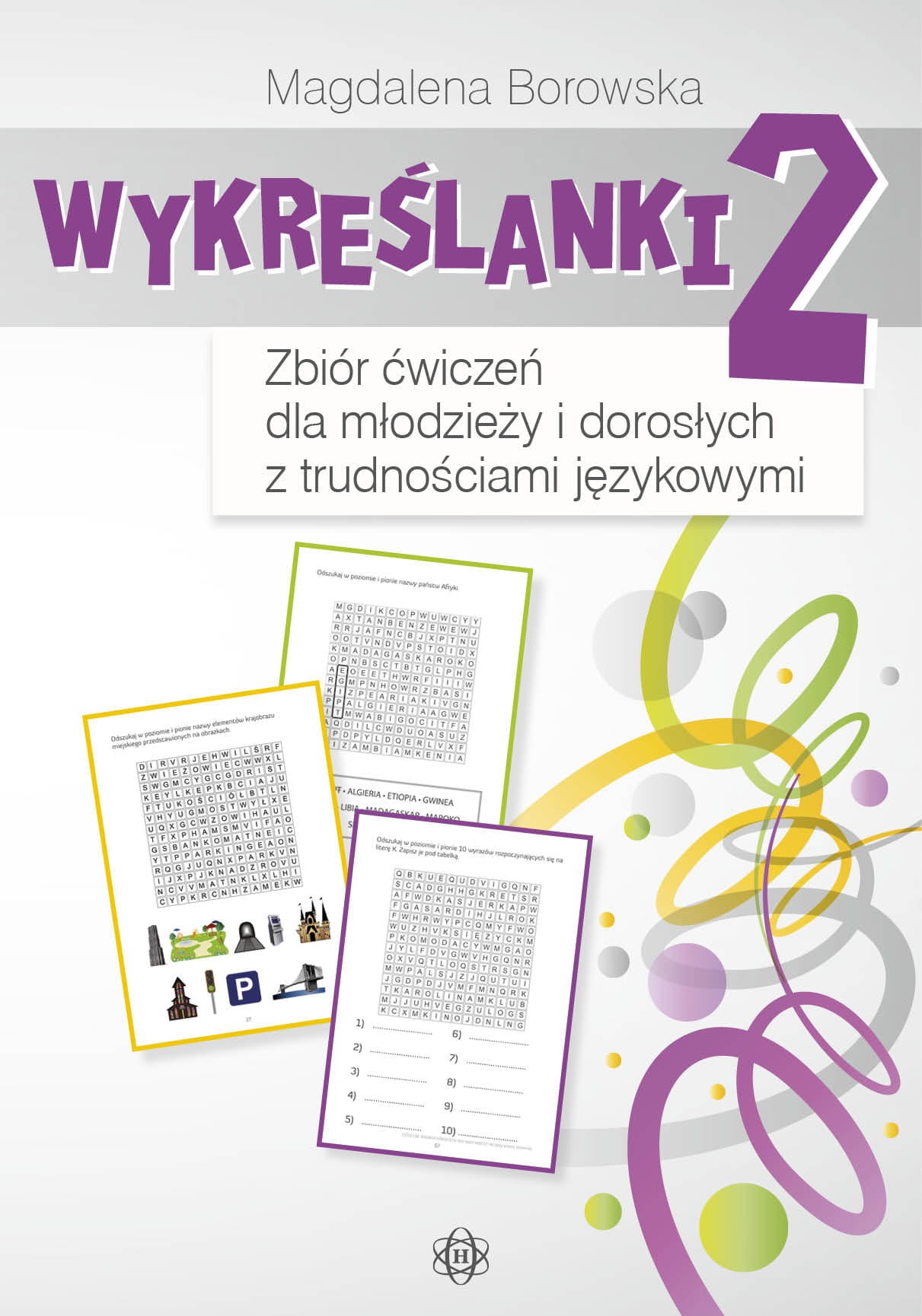 Okładka książki Wykreślanki 2 HARMONIA – ćwiczenia językowe dla młodzieży i dorosłych