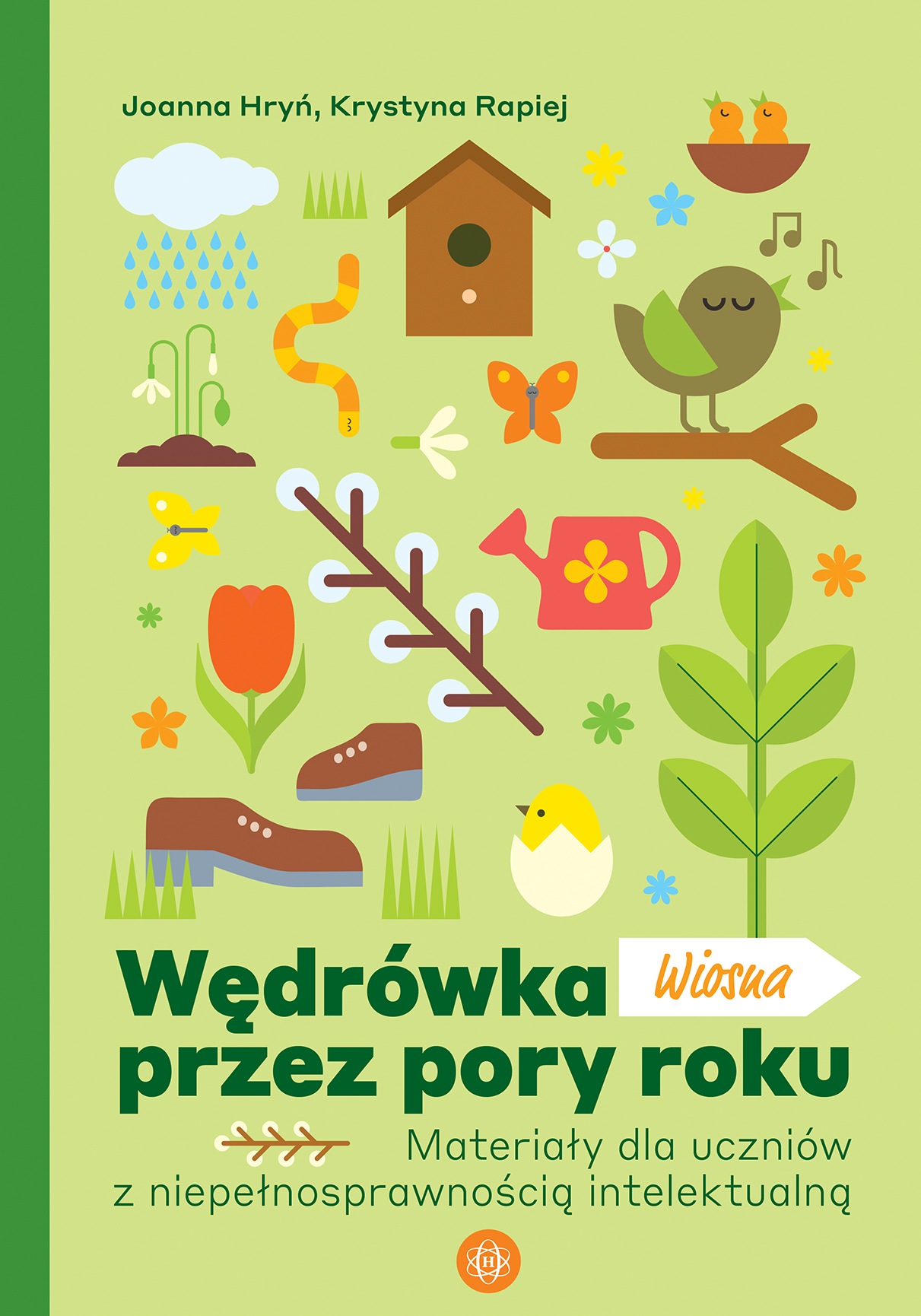 Karty pracy Wędrówka przez pory roku Wiosna Harmonia podręczniki okładka z ilustracją wiosenną