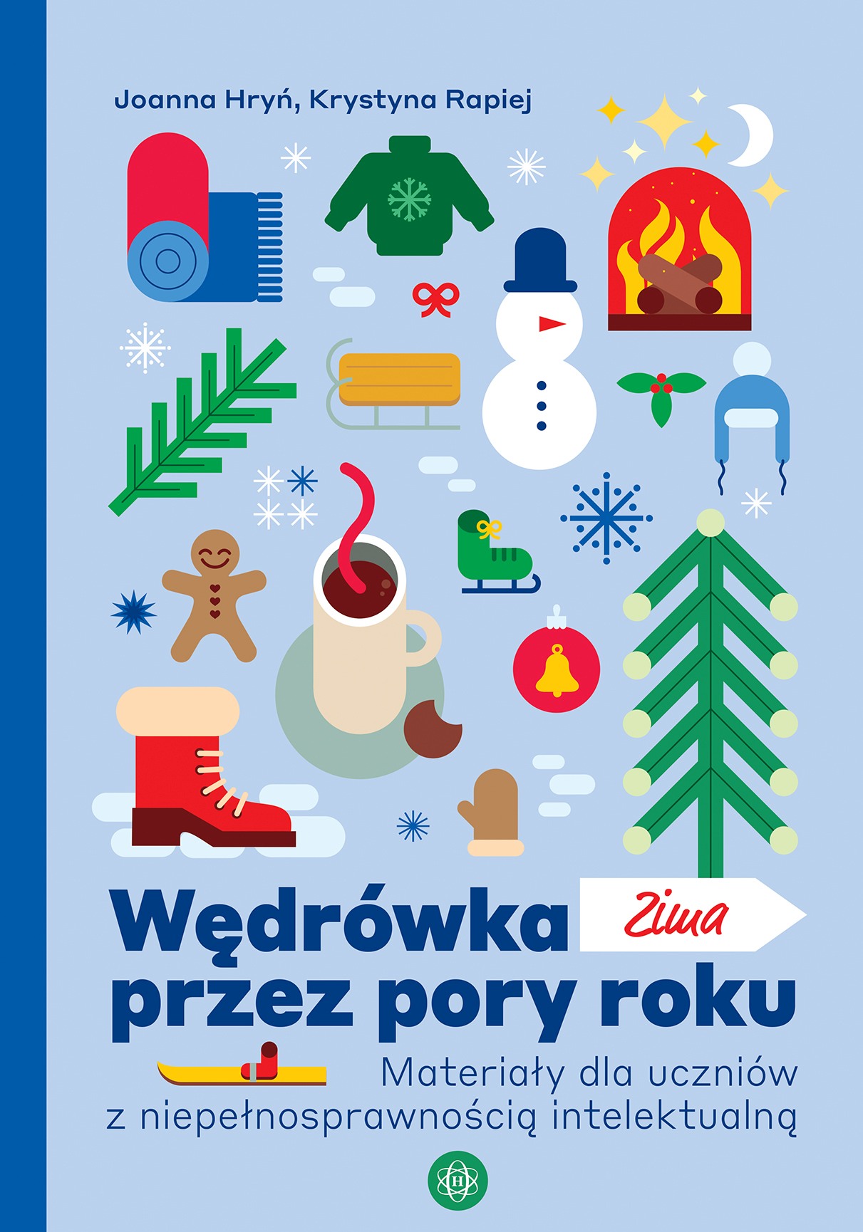 Karty pracy Wędrówka przez pory roku Zima z serii Harmonia podręczniki, widok okładki i format 295x205x1 mm