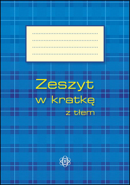Zeszyt w kratkę z tłem B5 HARMONIA do nauki cyfr i kaligrafii, 64 strony