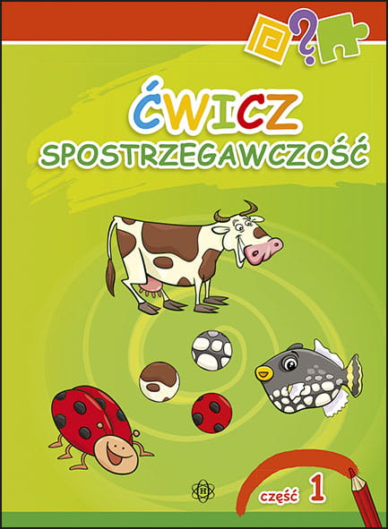 Ćwicz spostrzegawczość 1 - książka edukacyjna HARMONIA z ćwiczeniami koncentracji i pamięci dla dzieci