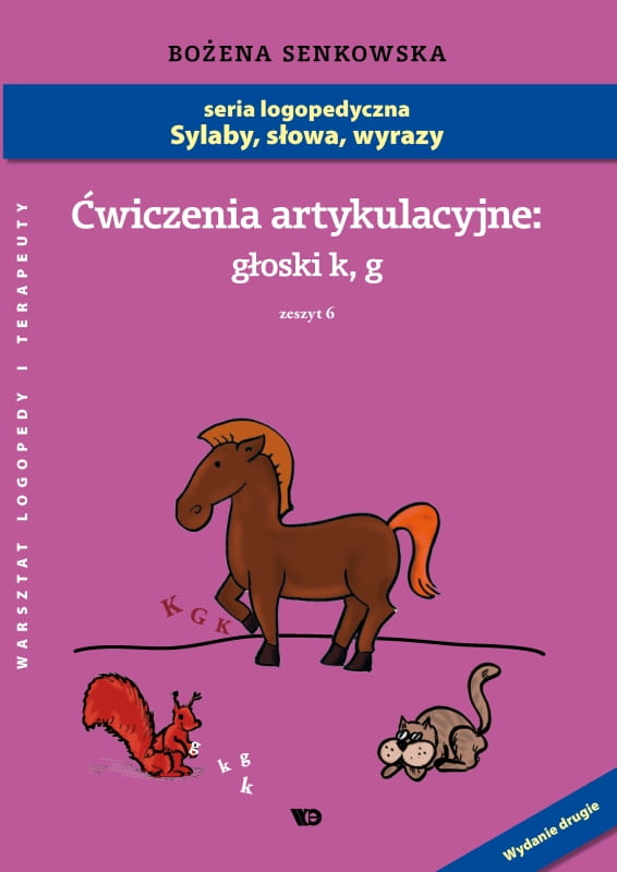 Ćwiczenia artykulacyjne głoski K i G zeszyt Wydawnictwo Edukacyjne format 289x205x1 mm