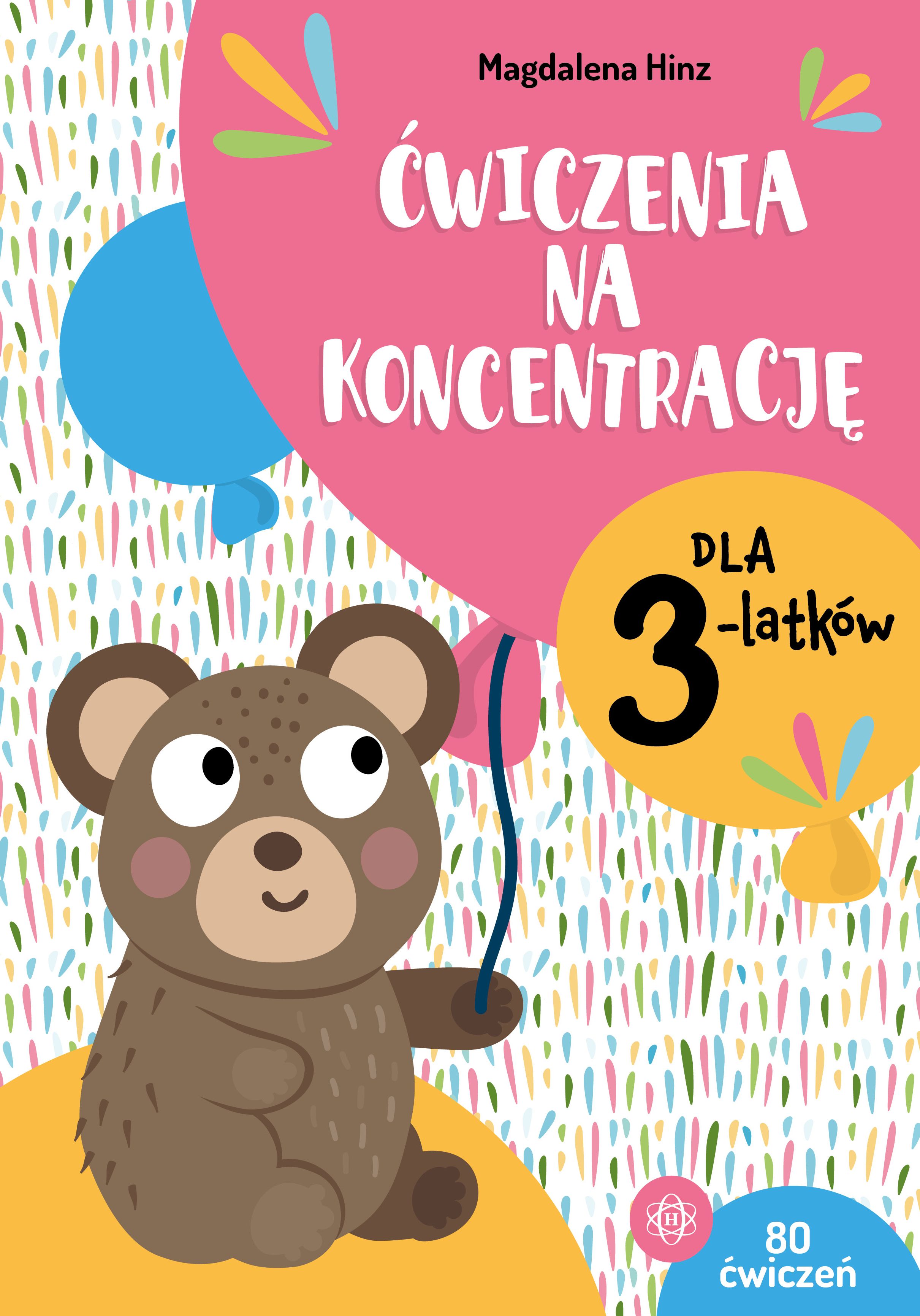 Ćwiczenia na koncentrację dla 3-latków - 80 kart pracy Harmonia podręczniki w miękkiej oprawie