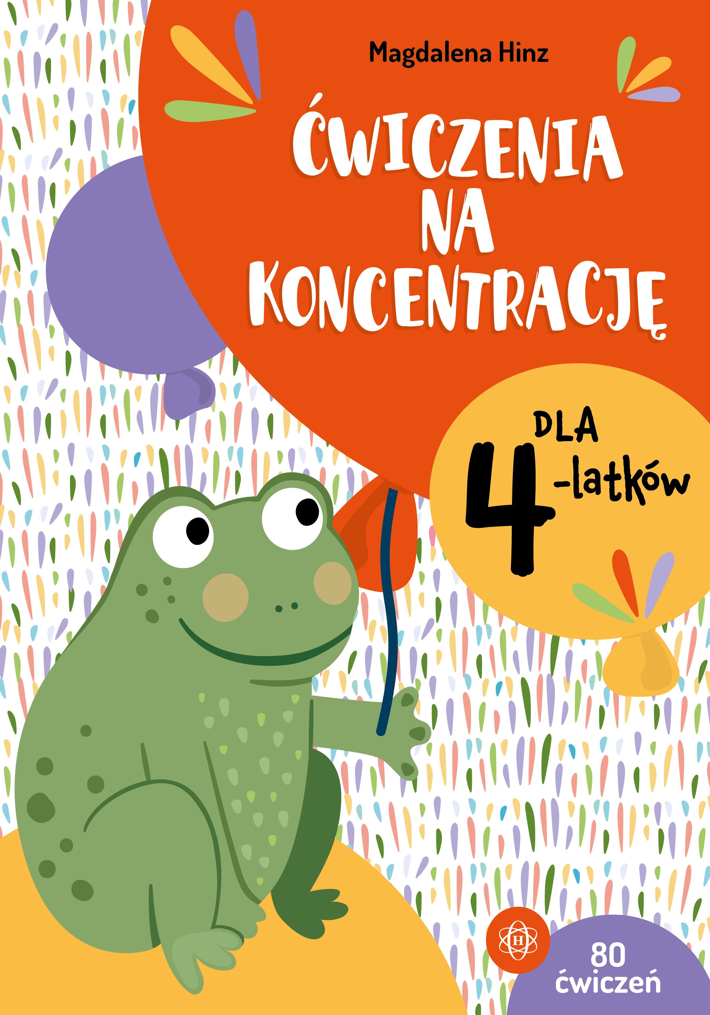 Zestaw 80 kart pracy do ćwiczeń koncentracji dla 4-latków Harmonia podręczniki