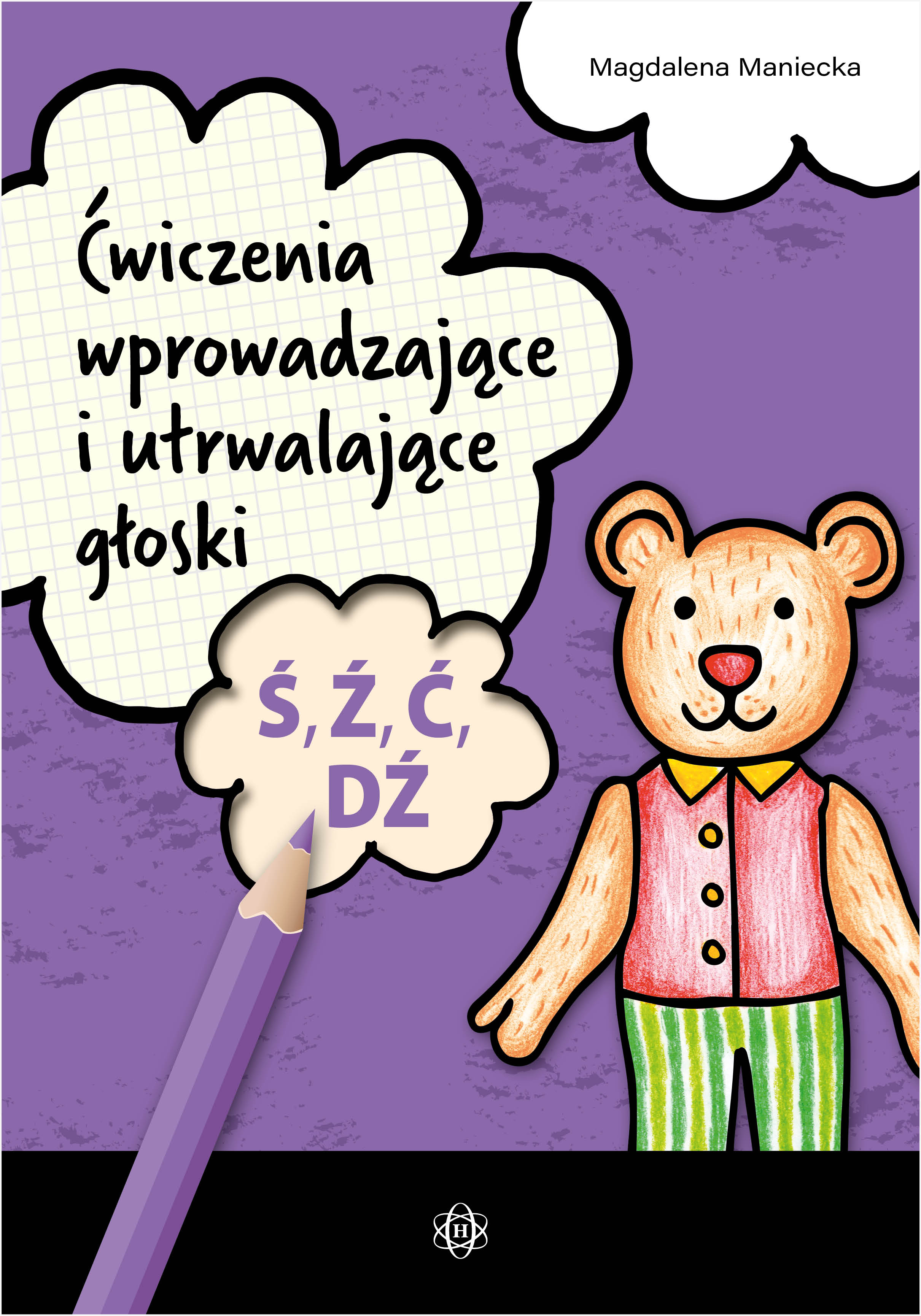 Ćwiczenia logopedyczne dla dzieci HARMONIA – okładka książki z ćwiczeniami głosek Ś, Ź, Ć, DŹ