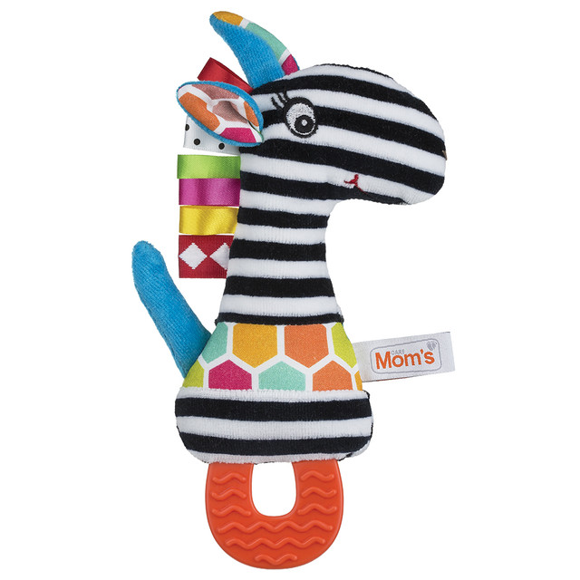 Sensoryczny gryzak z piszczkiem Tymek od Hencz Toys - tkanina frotte, wymiary 15x23 cm