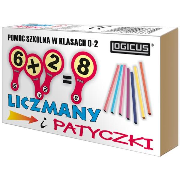 Liczmany i patyczki ADAMIGO - zestaw edukacyjny do nauki liczenia i działań matematycznych