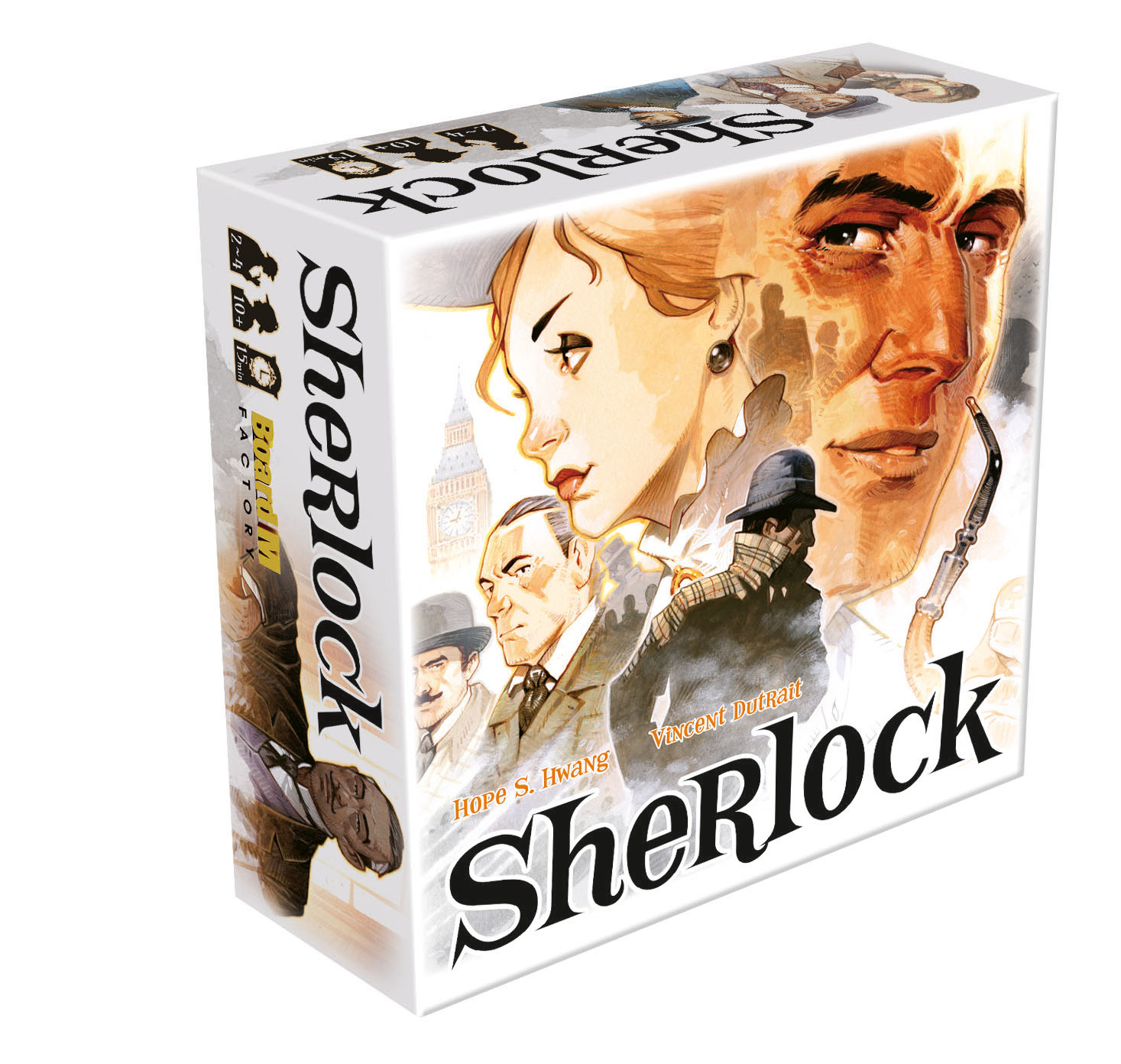 Sherlock – gra dedukcyjna i logiczna 135x135 mm marki GRANNA, plansza i elementy gry