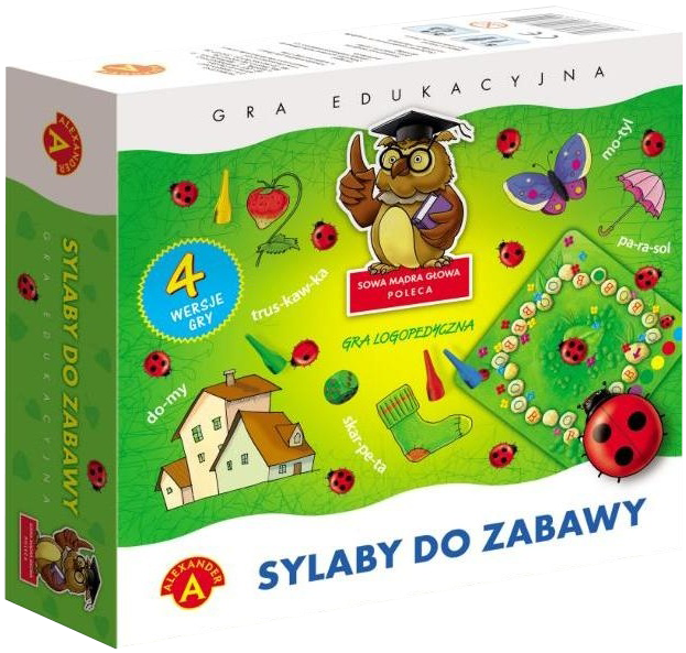 Gra Sylaby do zabawy ALEXANDER GRY do ćwiczenia słuchu fonemowego