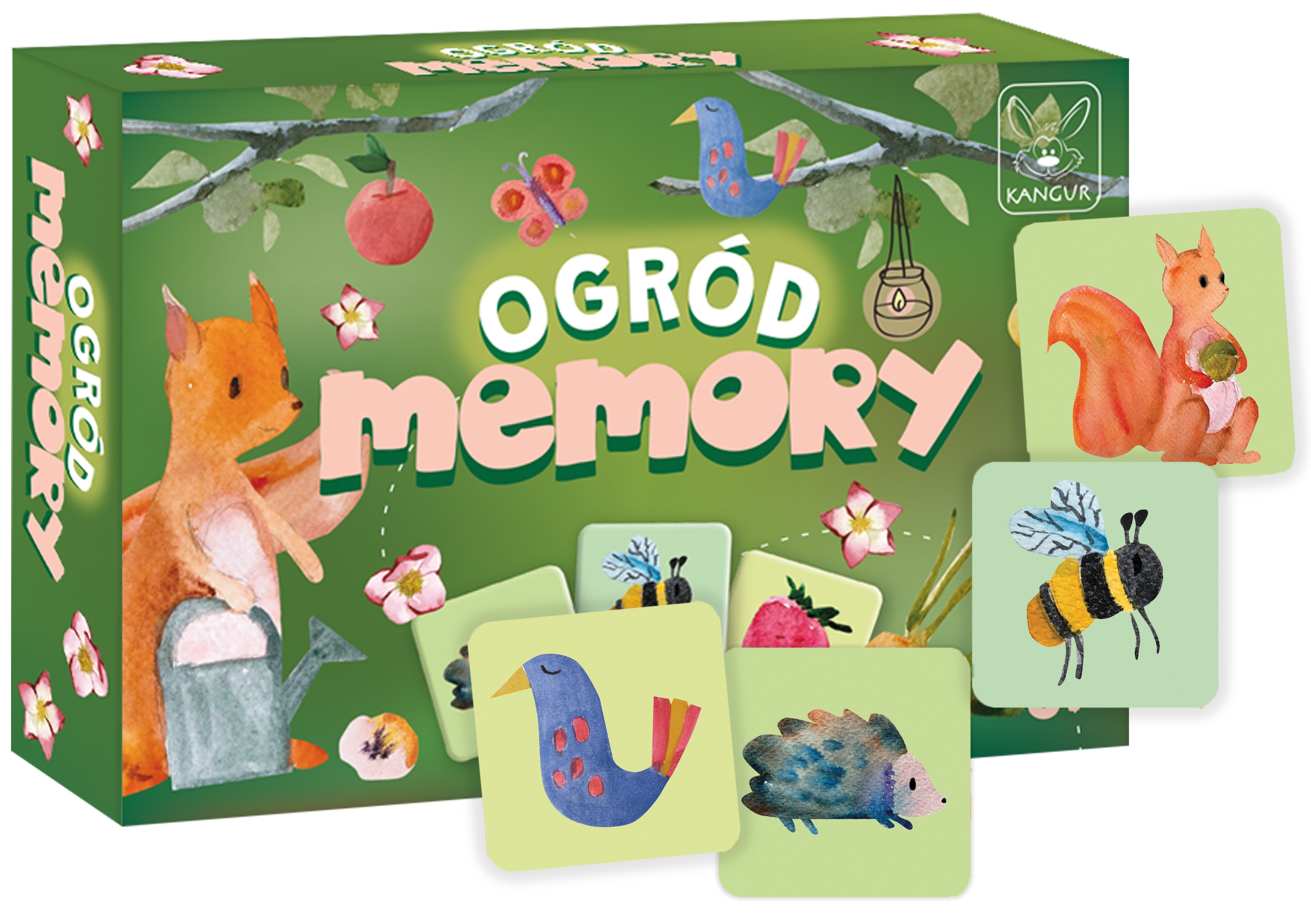 Memory Ogród gra pamięciowa KANGUR z kartami ogrodowymi