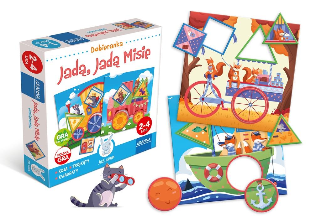 Jadą, jadą misie edukacyjna układanka GRANNA