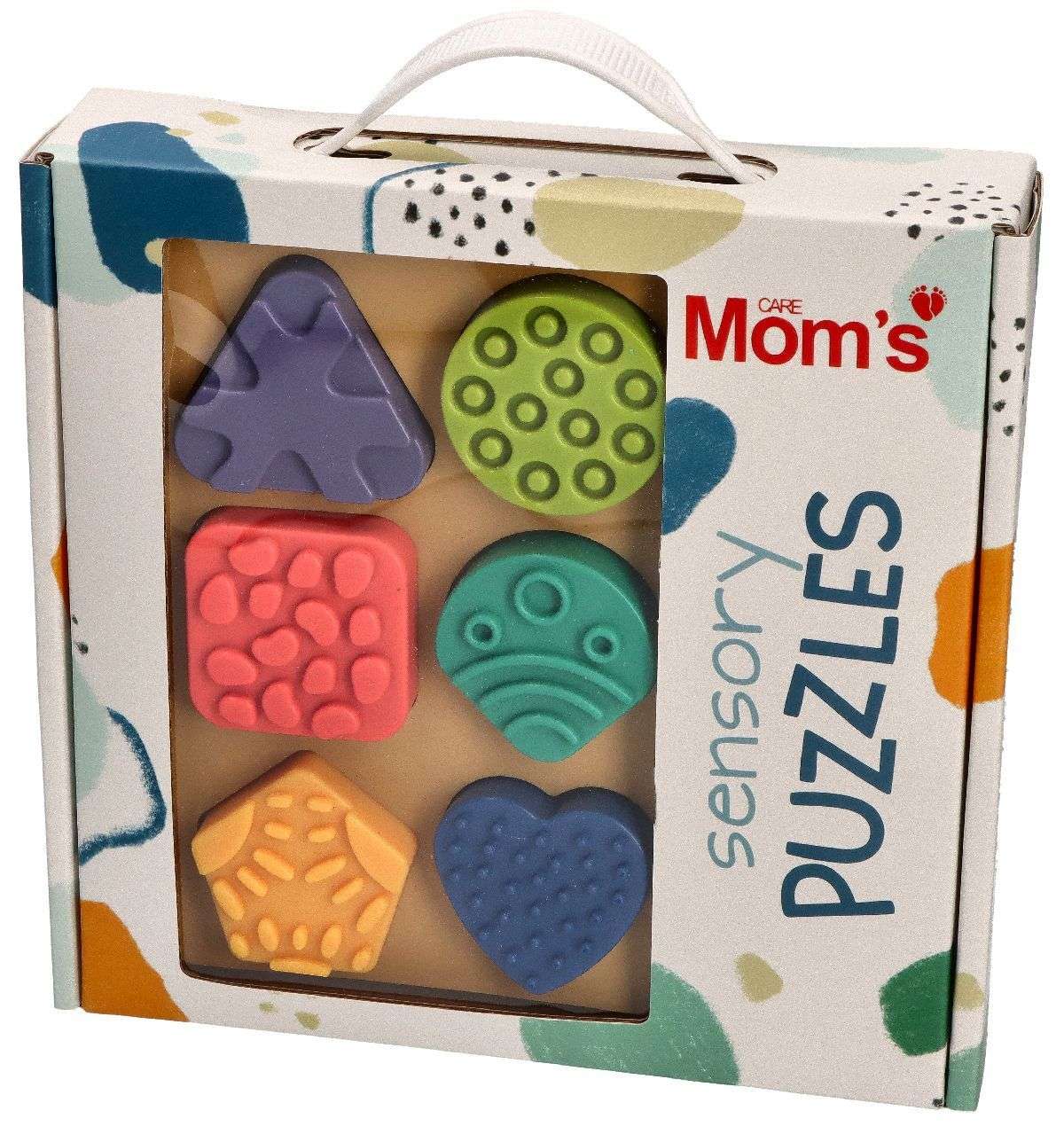 Puzzle sensoryczne Kształty Hencz Toys z deską i fakturowanymi elementami do dopasowania