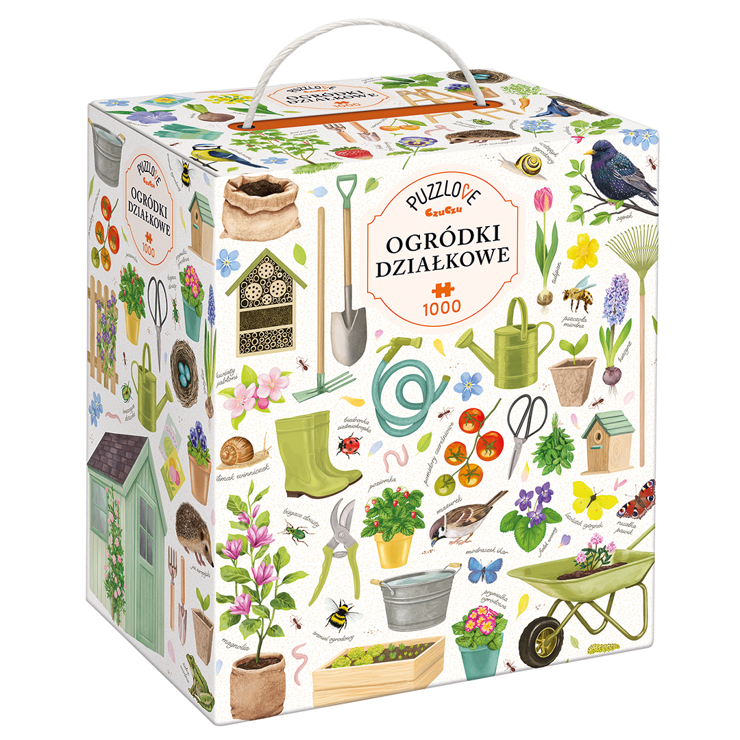 Puzzle Puzzlove Ogródki działkowe 1000 elementów Bright Junior Media - widok opakowania