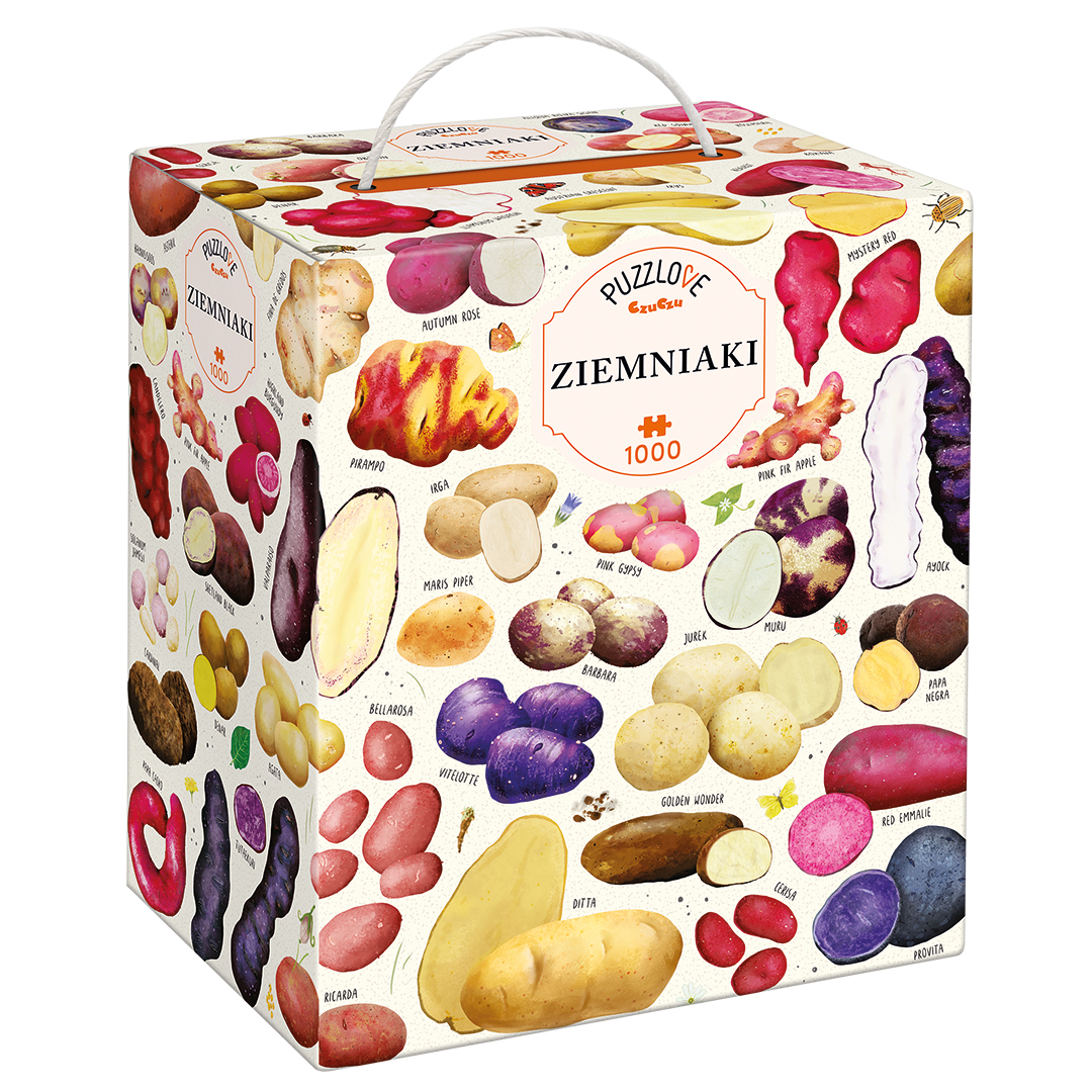 Puzzle Puzzlove Ziemniaki 1000 elementów, ilustracje bulw Bright Junior Media
