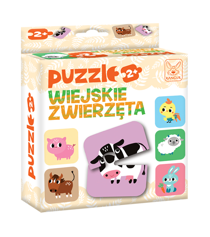 Elementy puzzli Wiejskie Zwierzęta z bliska KANGUR