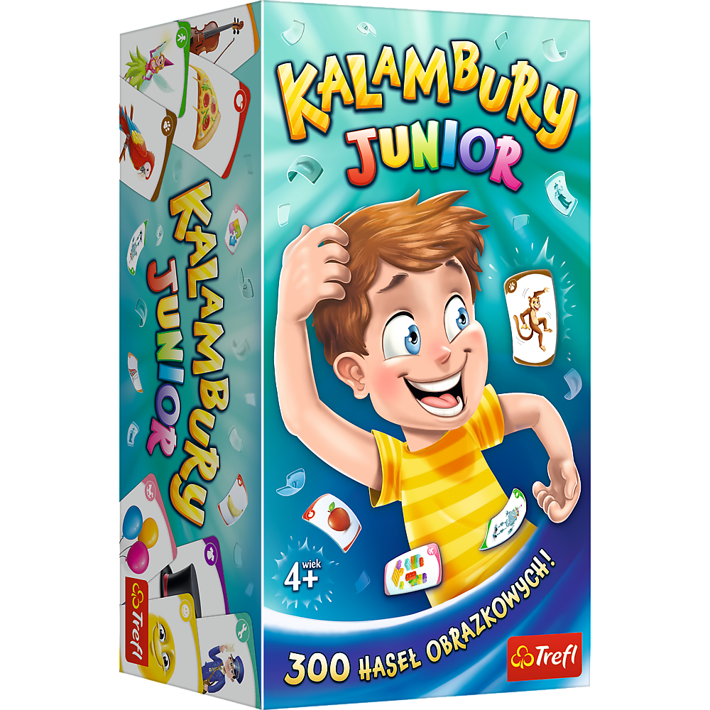 Kalambury Junior gra rodzinna Trefl PAP – ilustracja kart do gry