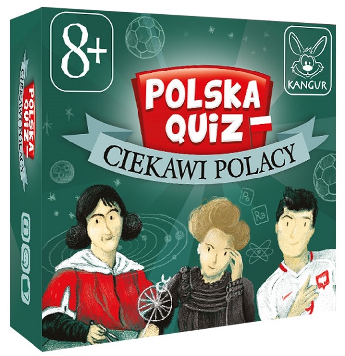 Widok na karty edukacyjnej gry Polska Quiz o Polsce dla dzieci 8+ KANGUR