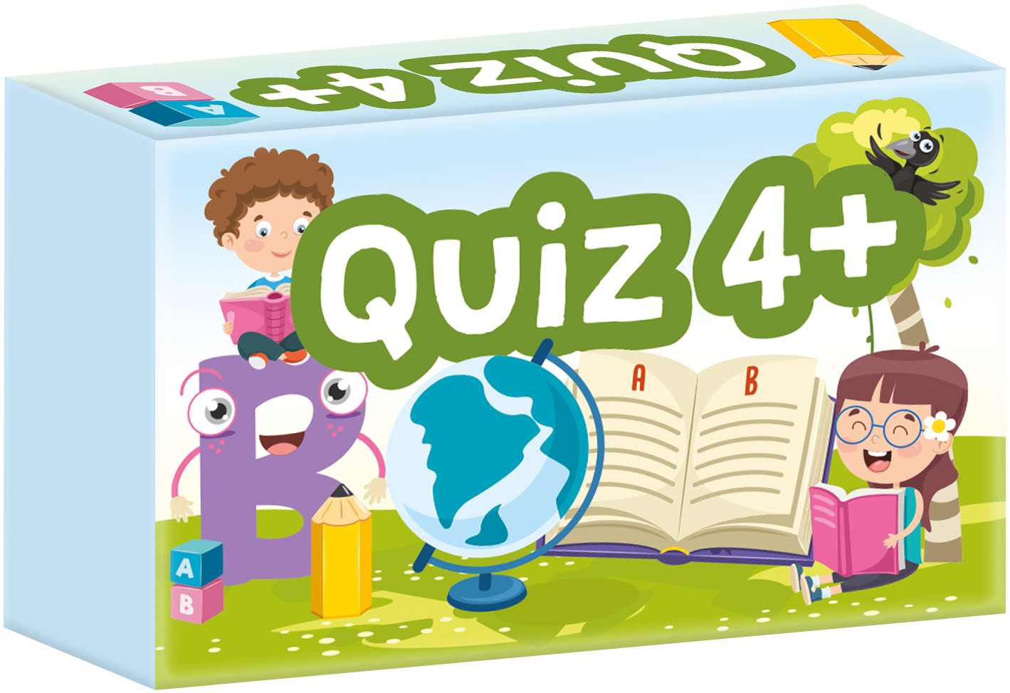 Zestaw kart z rysunkowymi zagadkami Quiz 4+ Mini KANGUR
