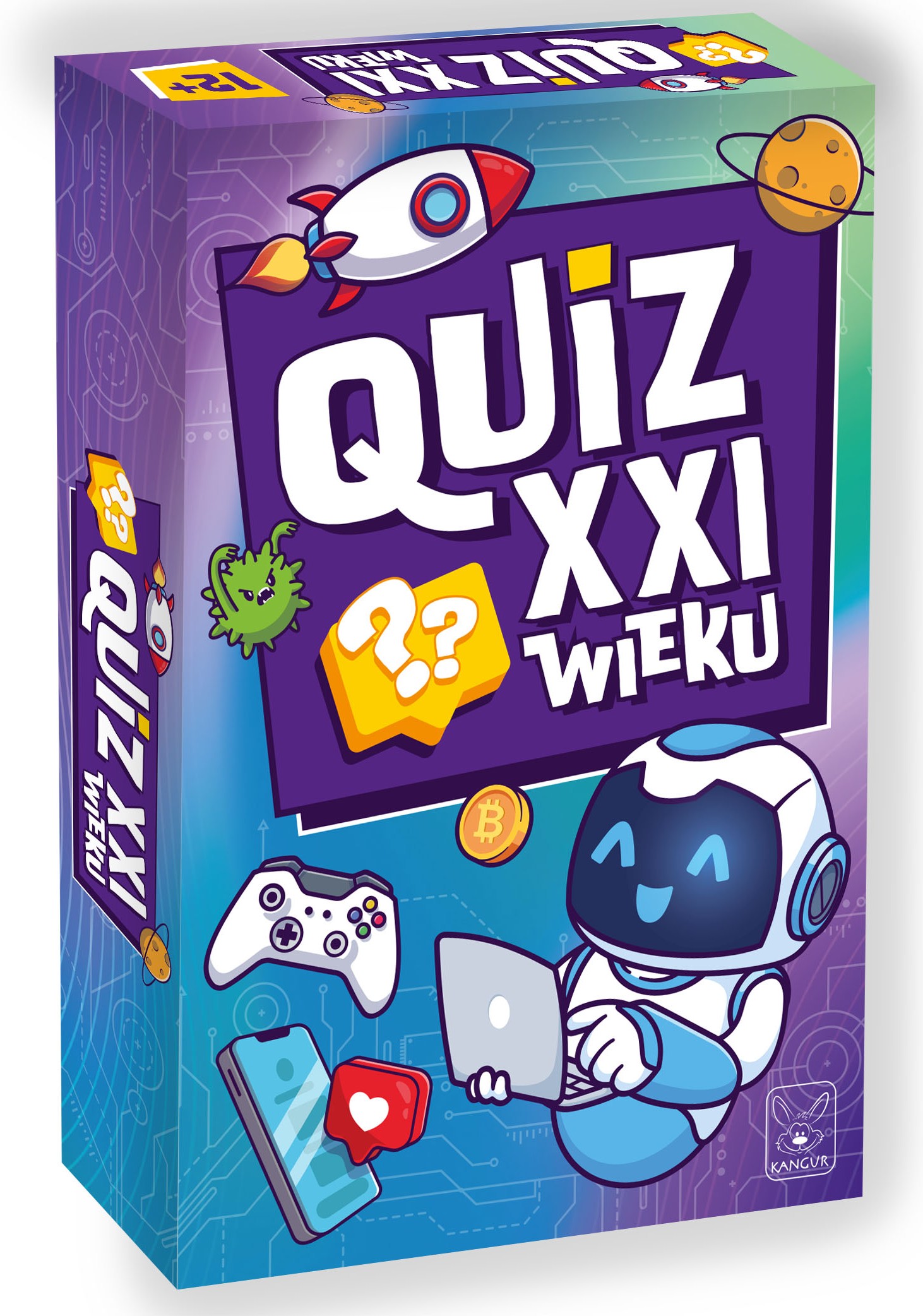 Zestaw kart i instrukcja do gry Quiz XXI wieku KANGUR