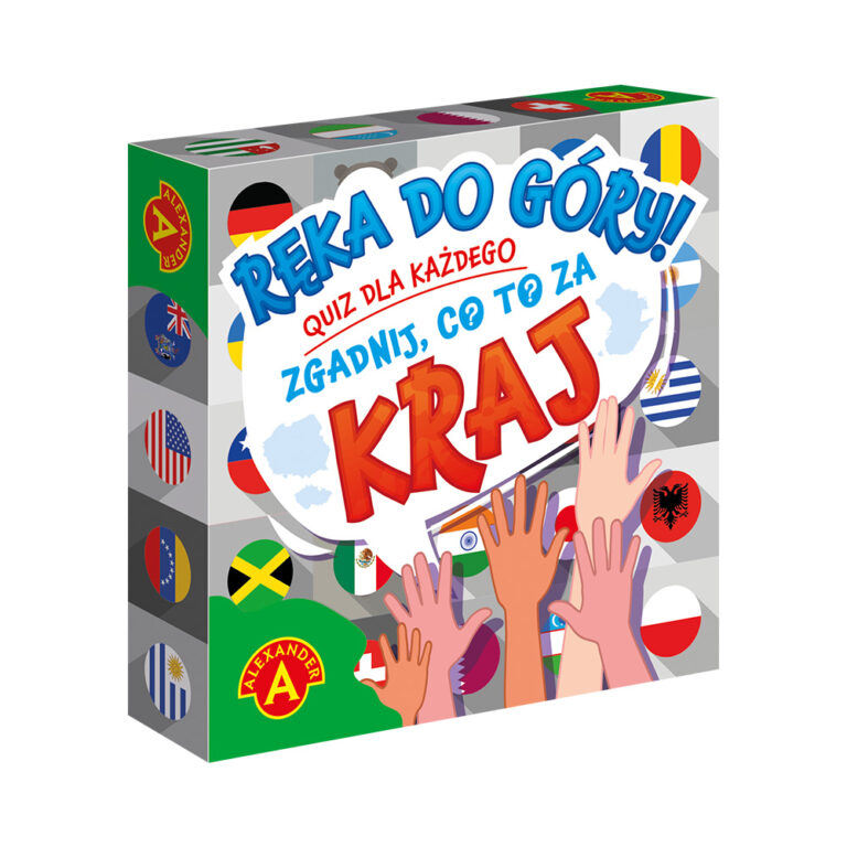 Gra edukacyjna Ręka do góry! ALEXANDER GRY - quiz geograficzny dla dzieci