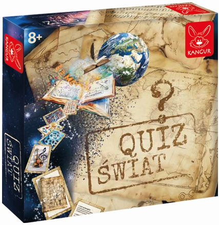 Karty z pytaniami gry Quiz Świat KANGUR