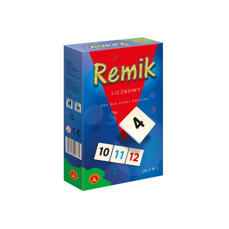 Tabliczki i worek do gry Remik Liczbowy Mini ALEXANDER GRY
