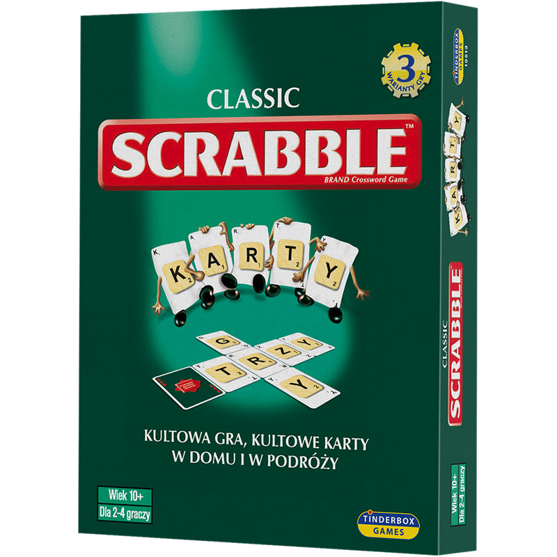 Scrabble Karty PIATNIK - widok kart i trybów gry