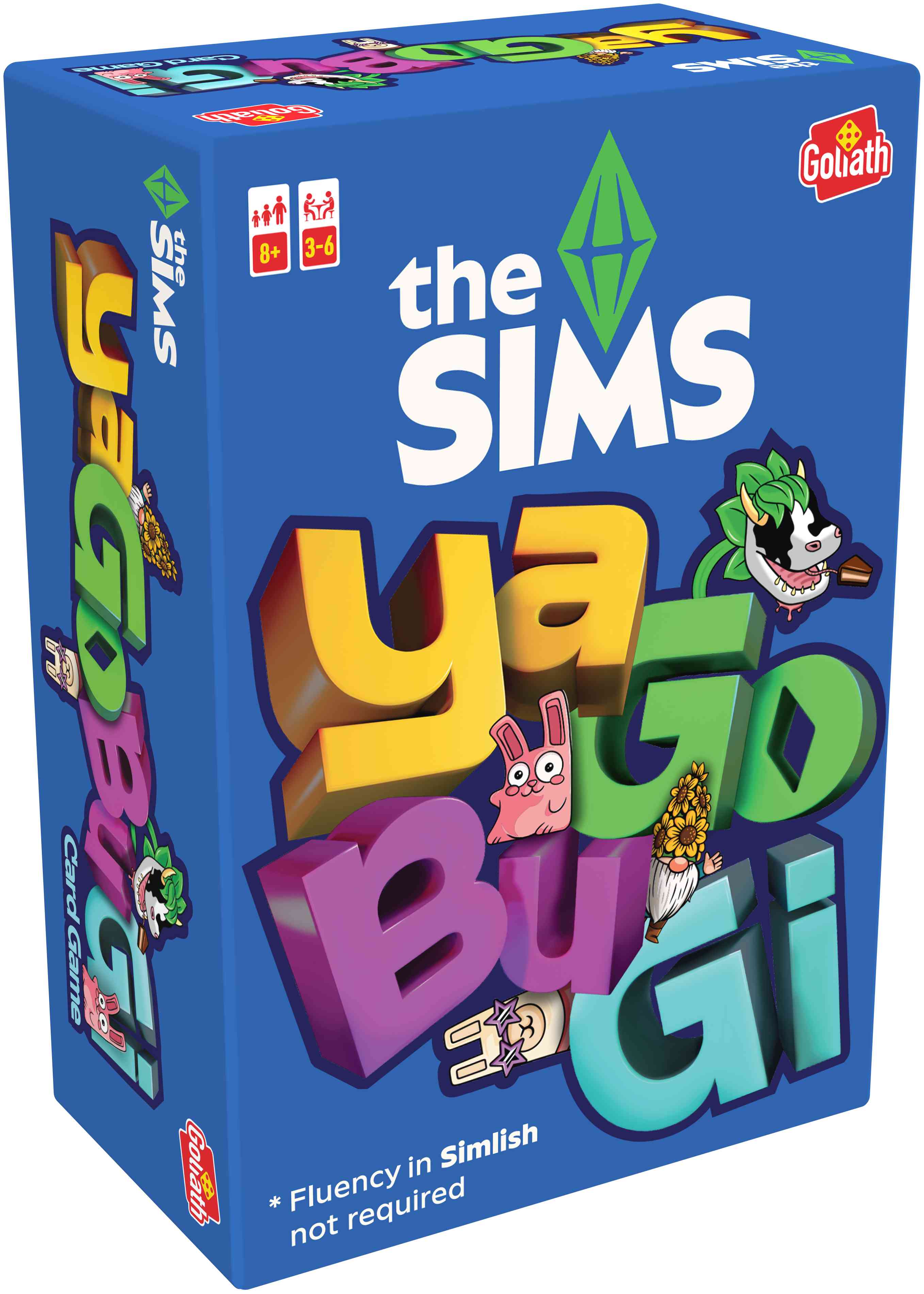 Plansza do gry The Sims Simlish YaGoBuGi z elementami do tworzenia fraz i żetonami