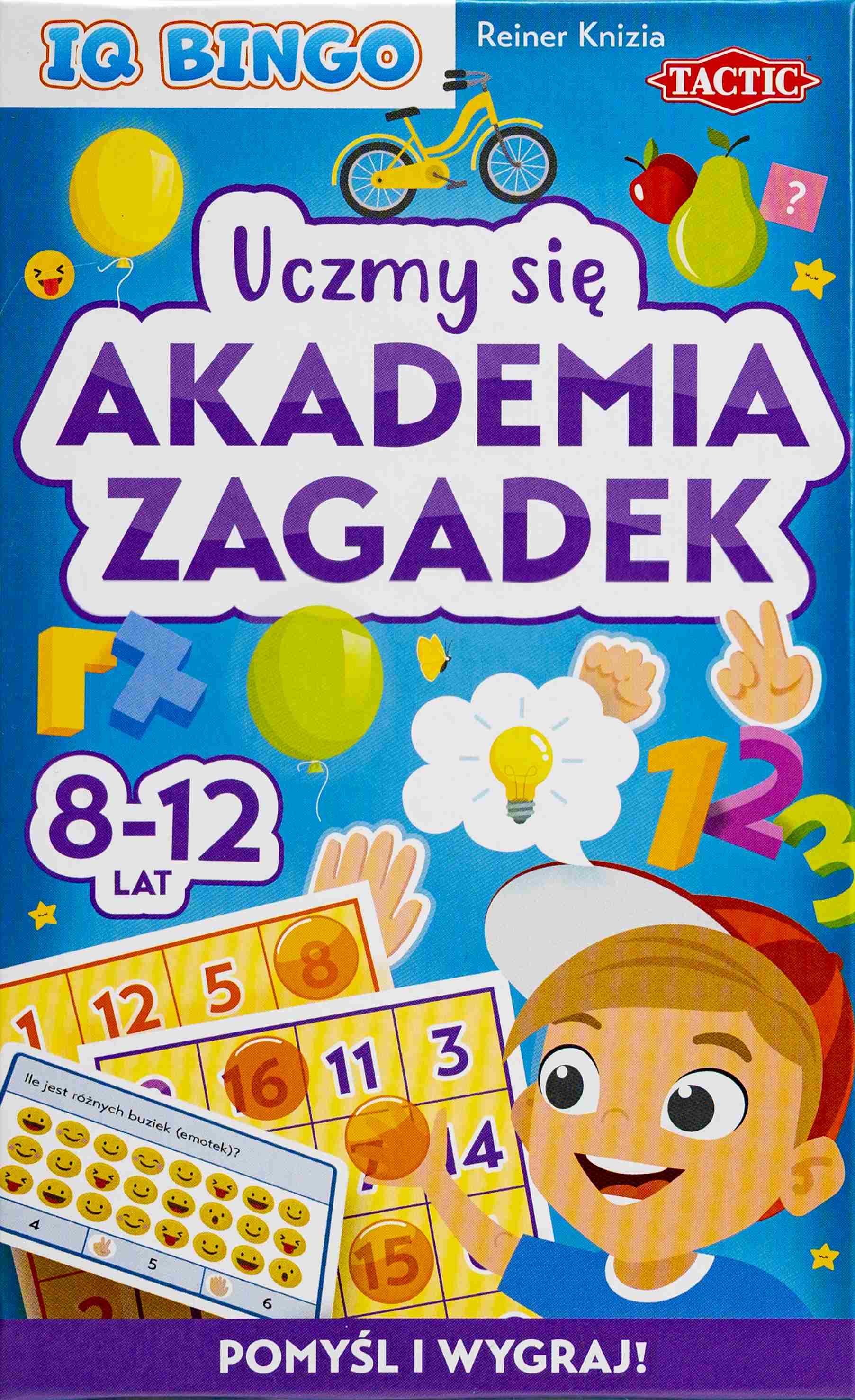Gra IQ Bingo Tactic Games z planszami bingo i elementami do wspólnej rozgrywki
