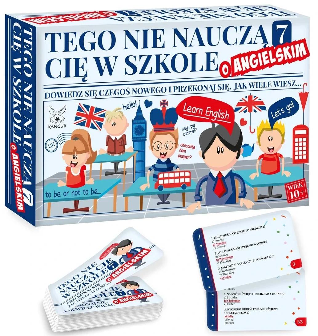 Edukacyjna gra quizowa Tego nie nauczą Cię w szkole 7 o angielskim KANGUR