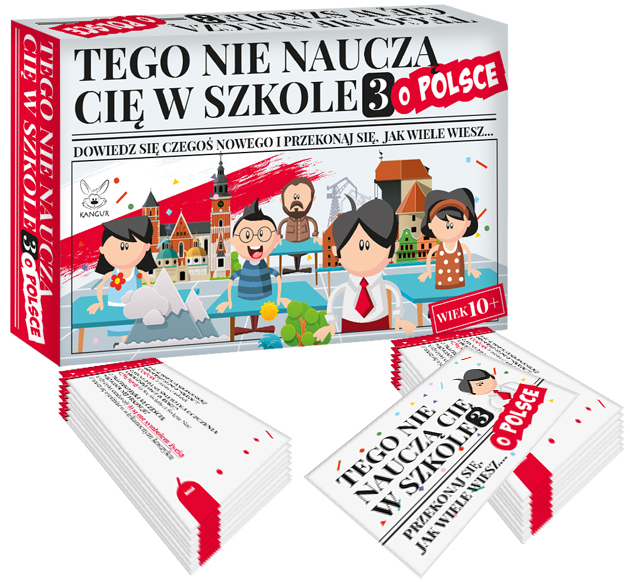 Gra edukacyjna Tego nie nauczą Cię w szkole 3 O Polsce KANGUR