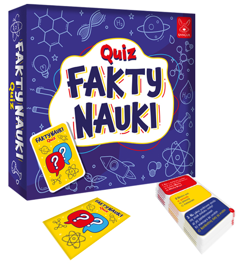 Gra edukacyjna Quiz Fakty Nauki KANGUR z 162 pytaniami dla dzieci 6 plus
