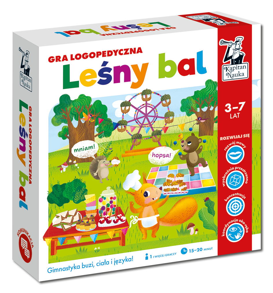 Gra Leśny bal z zestawu logopedycznego MINI - rozwój mowy i motoryki