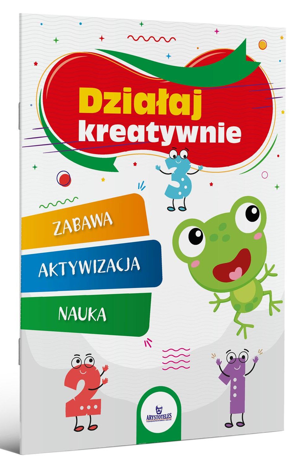 Działaj kreatywnie Arystoteles, książka z zadaniami wspierającymi wyobraźnię dzieci