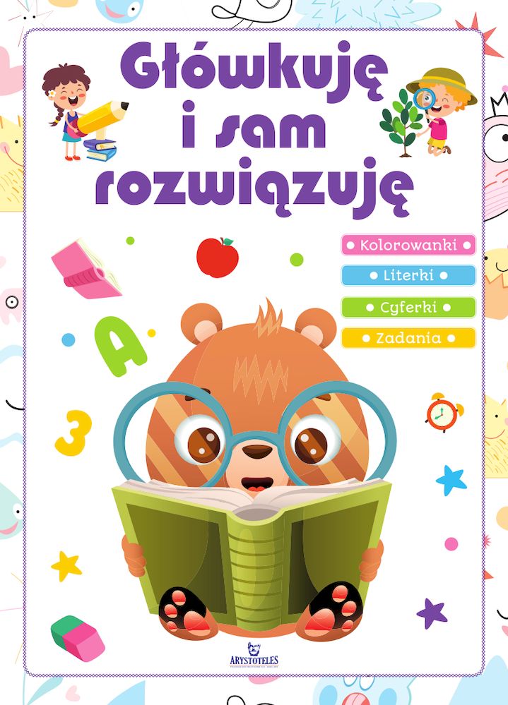 Okładka książki edukacyjnej Główkuję i sam rozwiązuję dla dzieci