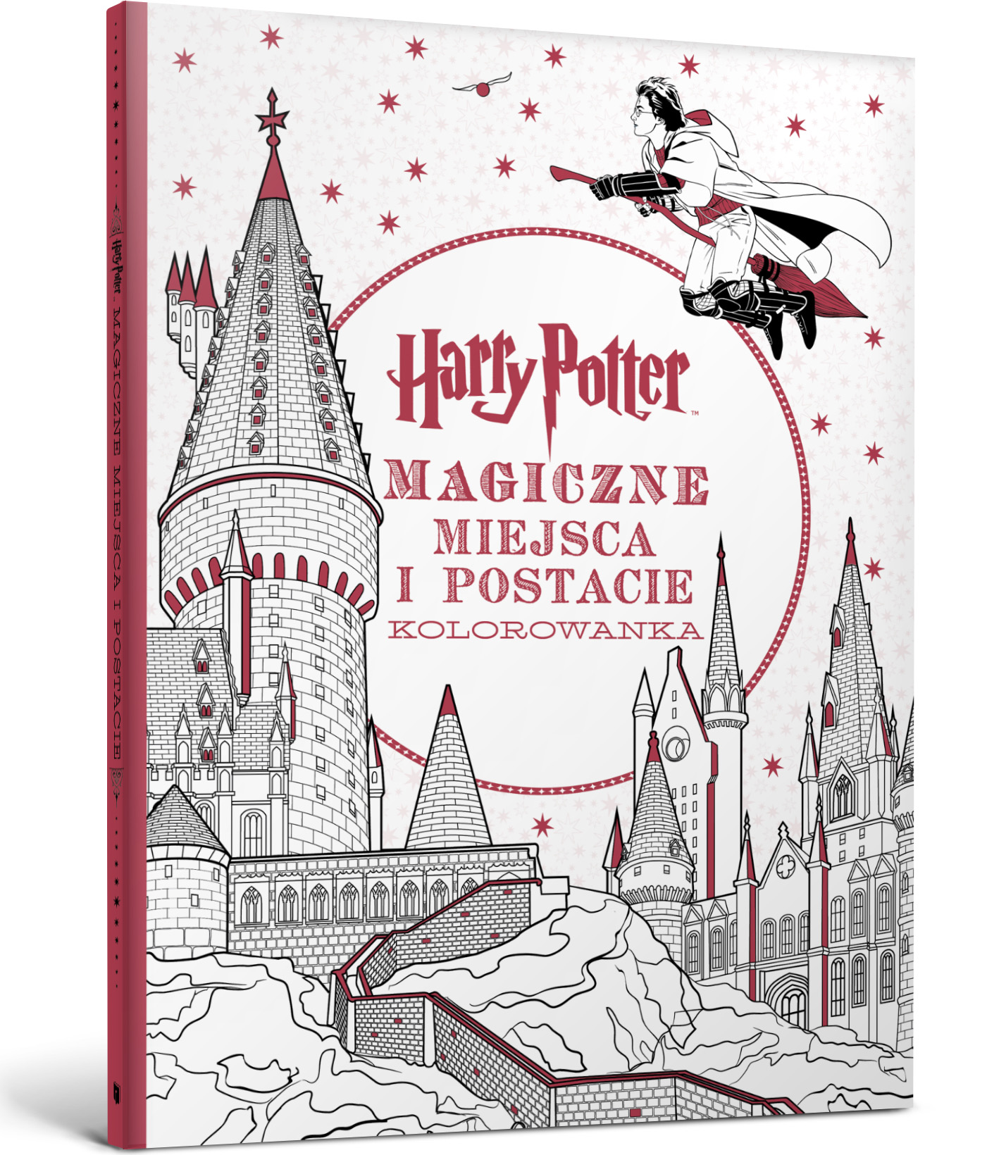 Kolorowanka Harry Potter Artbooks o magicznych miejscach i postaciach, wydanie liczące 96 stron.