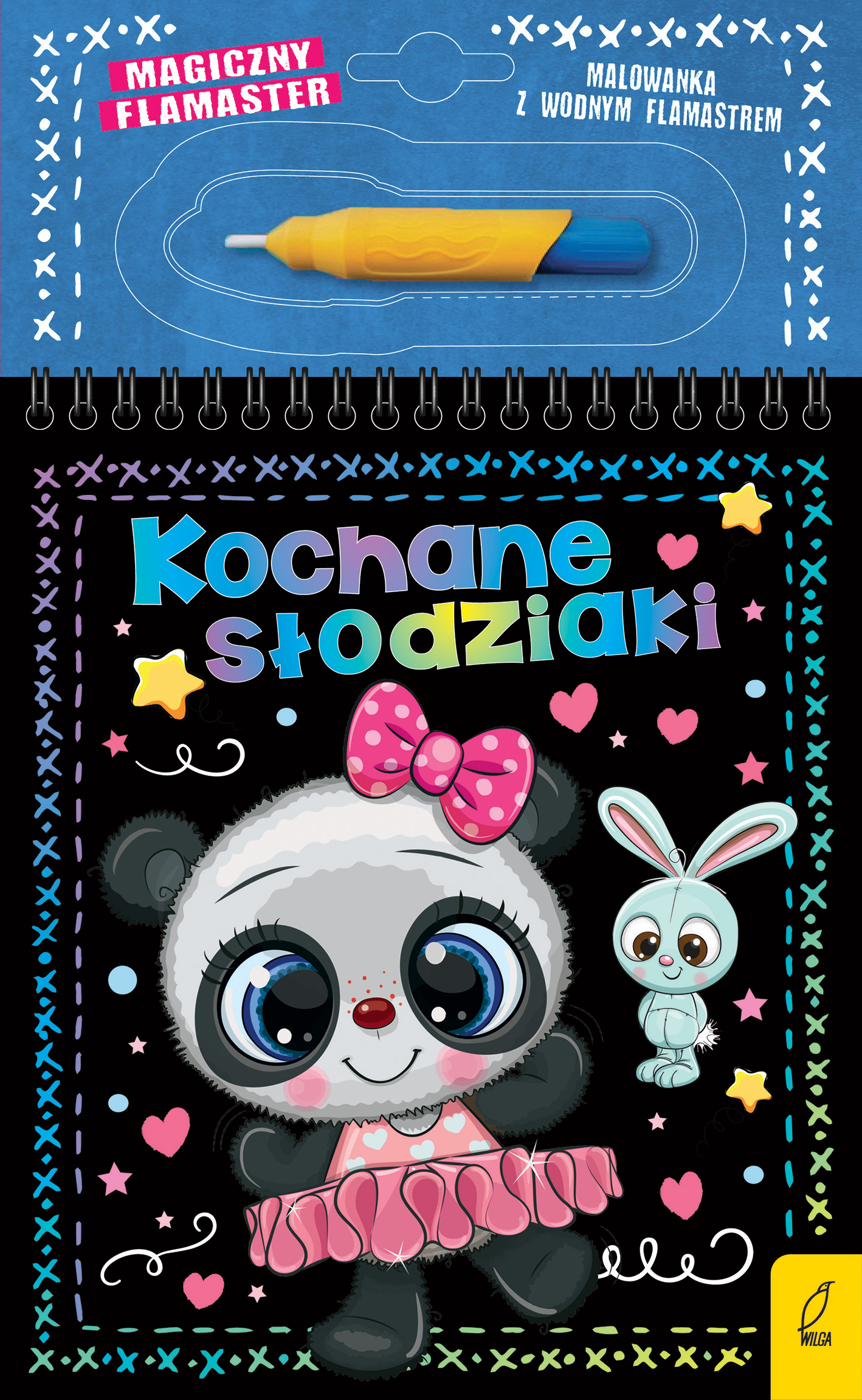 Kolorowanka wodna Magiczny flamaster Wilga z ilustracjami do malowania wodą
