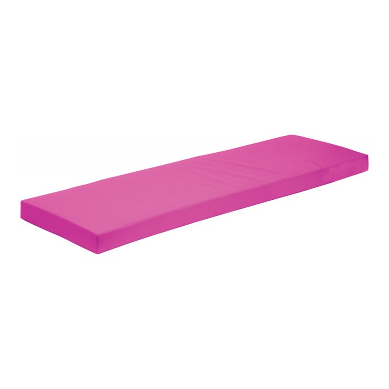 Widok materaca 100 rozłożonego na podłożu, pokazano wymiary 200 x 60 x 10 cm i ogólny kształt produktu