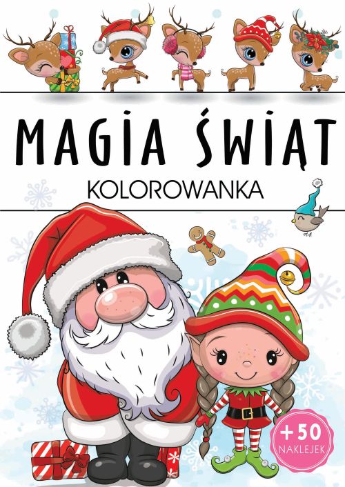 Kolorowanka świąteczna dla dzieci „Magia Świąt” Arti z 50 naklejkami