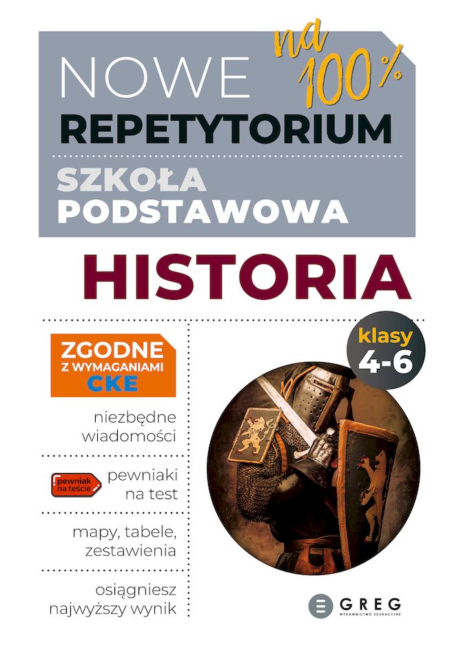 Repetytorium historii GREG dla klas 4–6 do nauki i szkolnych powtórek