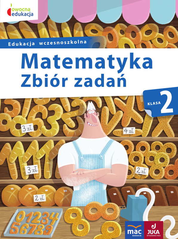 Zbiór zadań matematycznych klasa 2 MAC PODRĘCZNIKI, okładka książki
