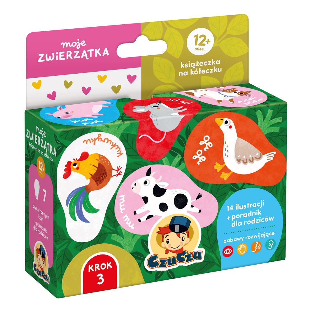Moje zwierzątka, książeczka obrazkowa Bright Junior Media z ilustracjami zwierząt