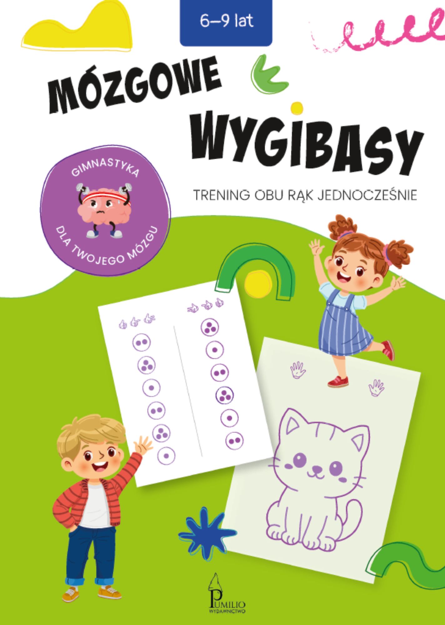 Mózgowe wygibasy Pumilio, zeszyt ćwiczeń oburącz dla dzieci