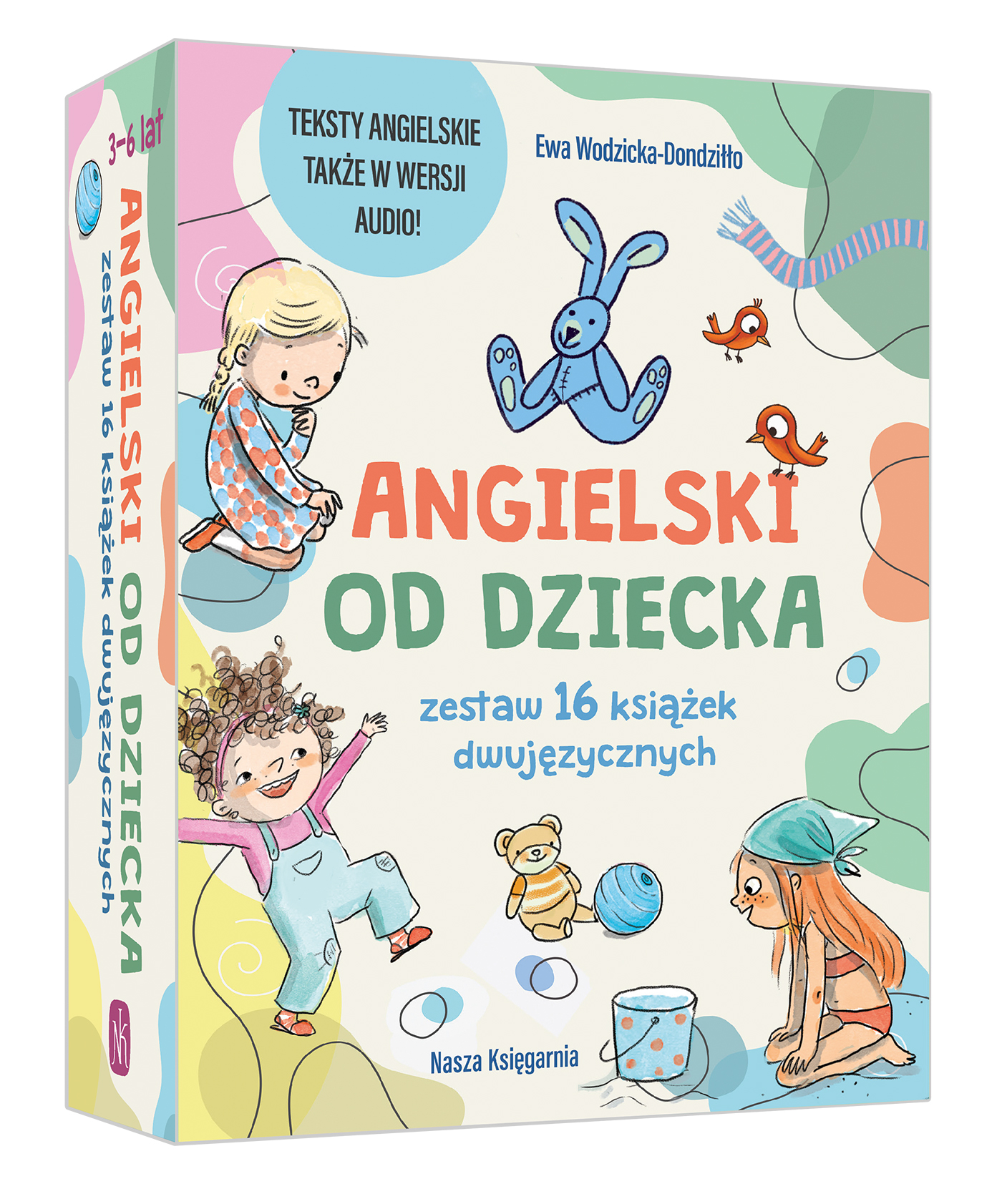 Angielski od dziecka NASZA KSIĘGARNIA — zestaw dwujęzycznych książek z nagraniami audio dla dzieci