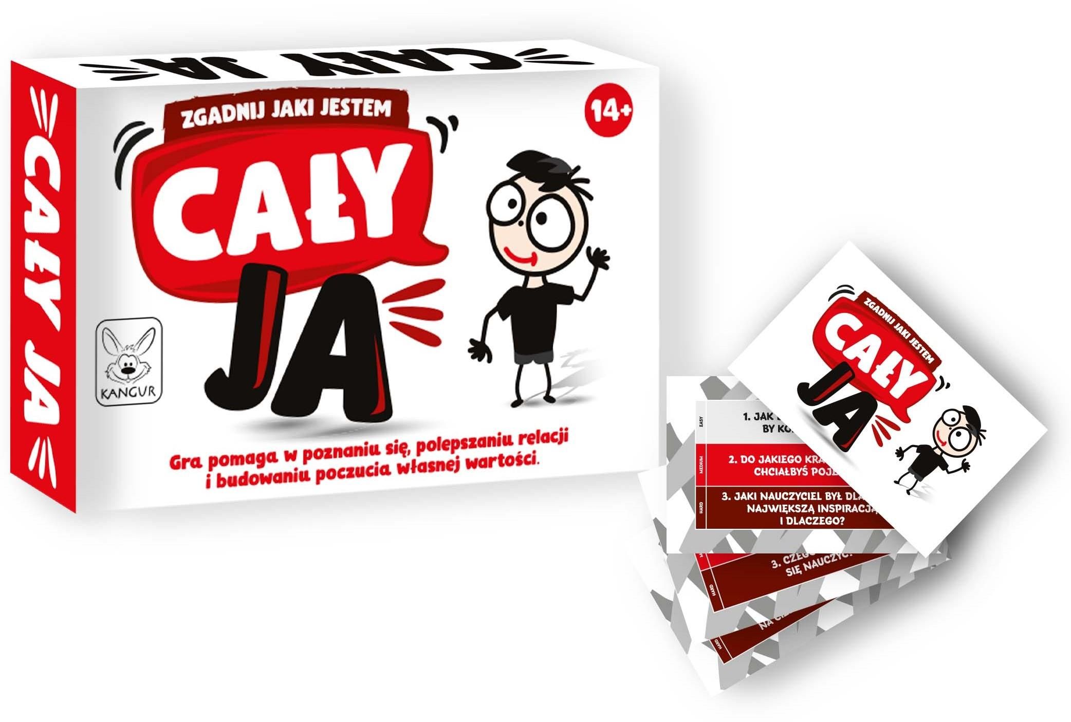 Cały Ja, gra karciana KANGUR z pytaniami o emocjach i relacjach, widok produktu.