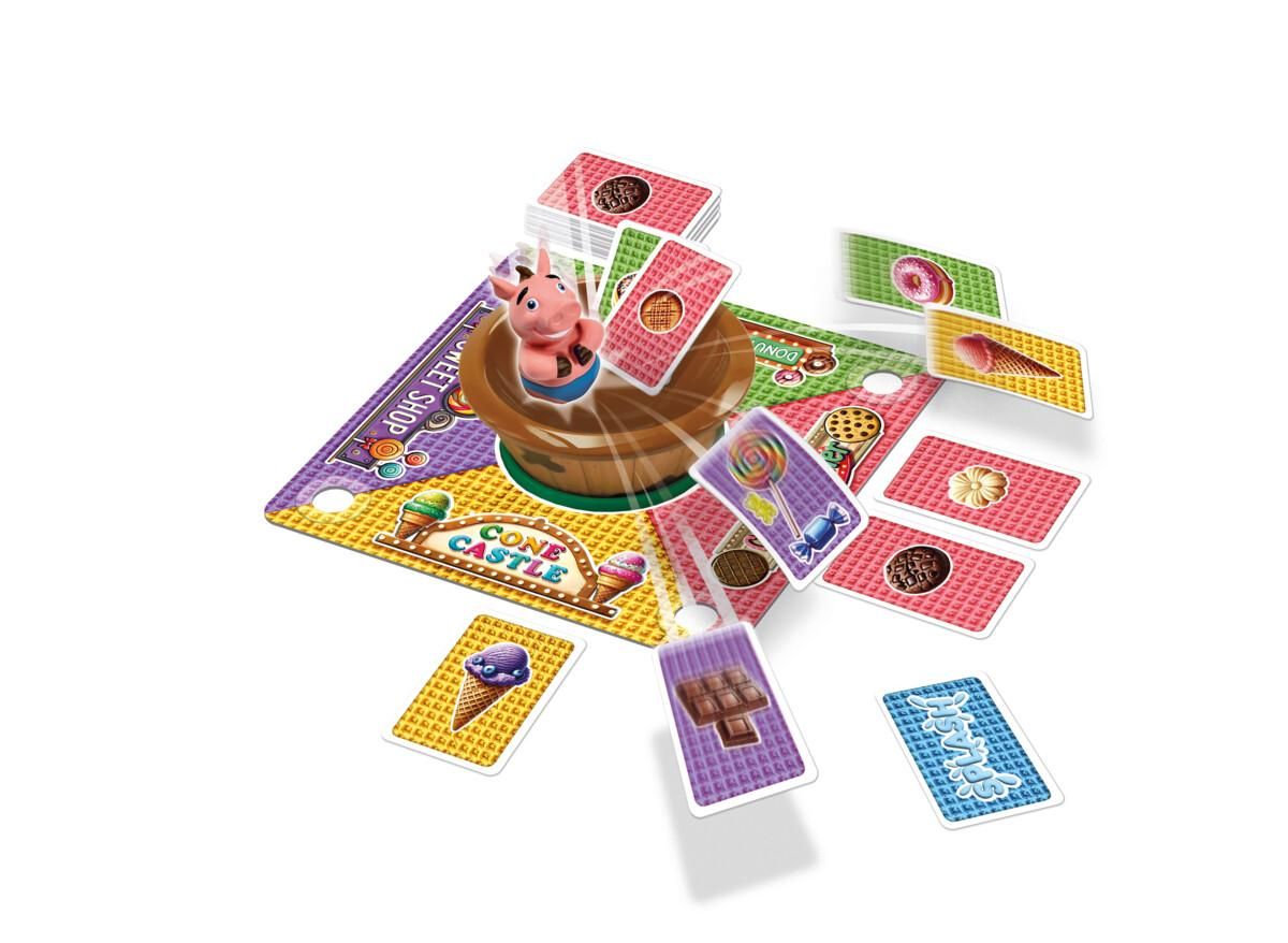 Gra Snarf Tactic Games z kartami, miską i dostawami słodyczy do sklepów