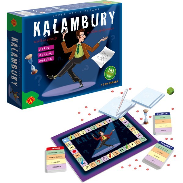 Kalambury Big ALEXANDER GRY – rodzinna gra drużynowa z hasłami do przedstawiania
