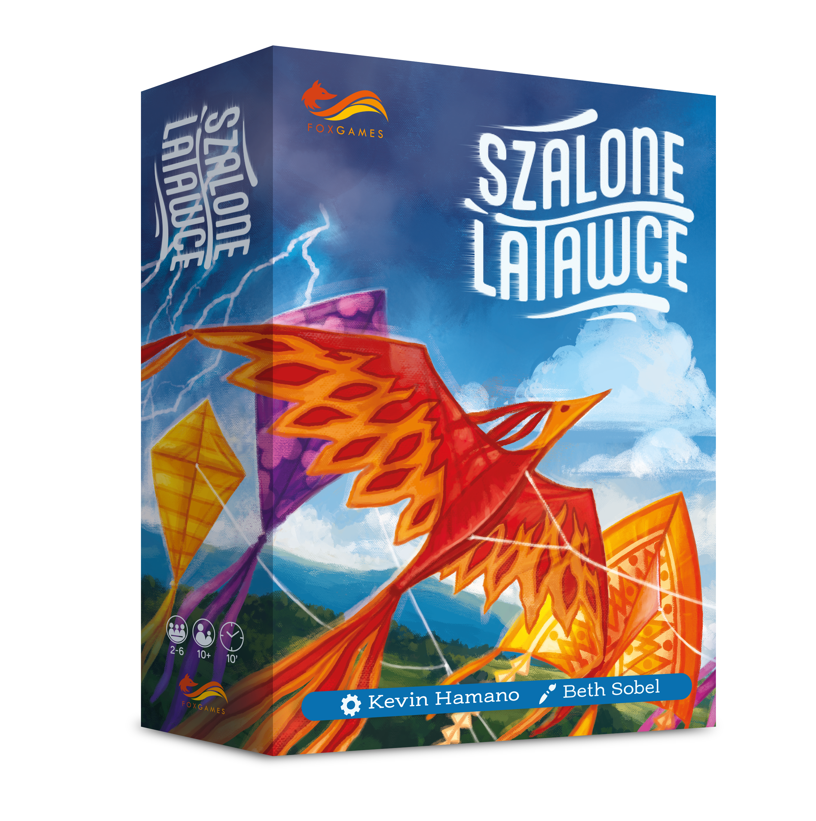 Szalone Latawce Fox Games – kooperacyjna gra rodzinna z kartami i klepsydrami